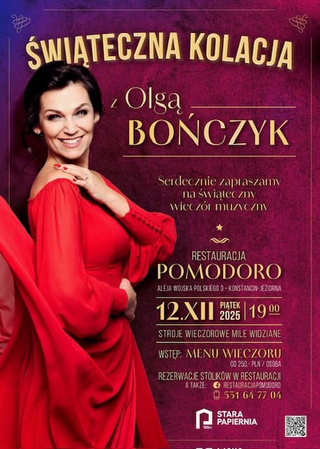 Świąteczna Kolacja z Olgą Bończyk